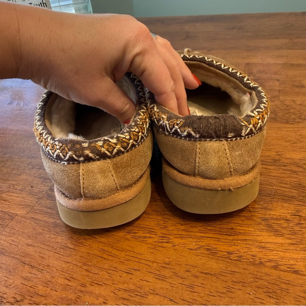 UGG Tasmin II slipper chestnut Tan Suede Slip-On Shoes size 8 - Picture 8 of 14